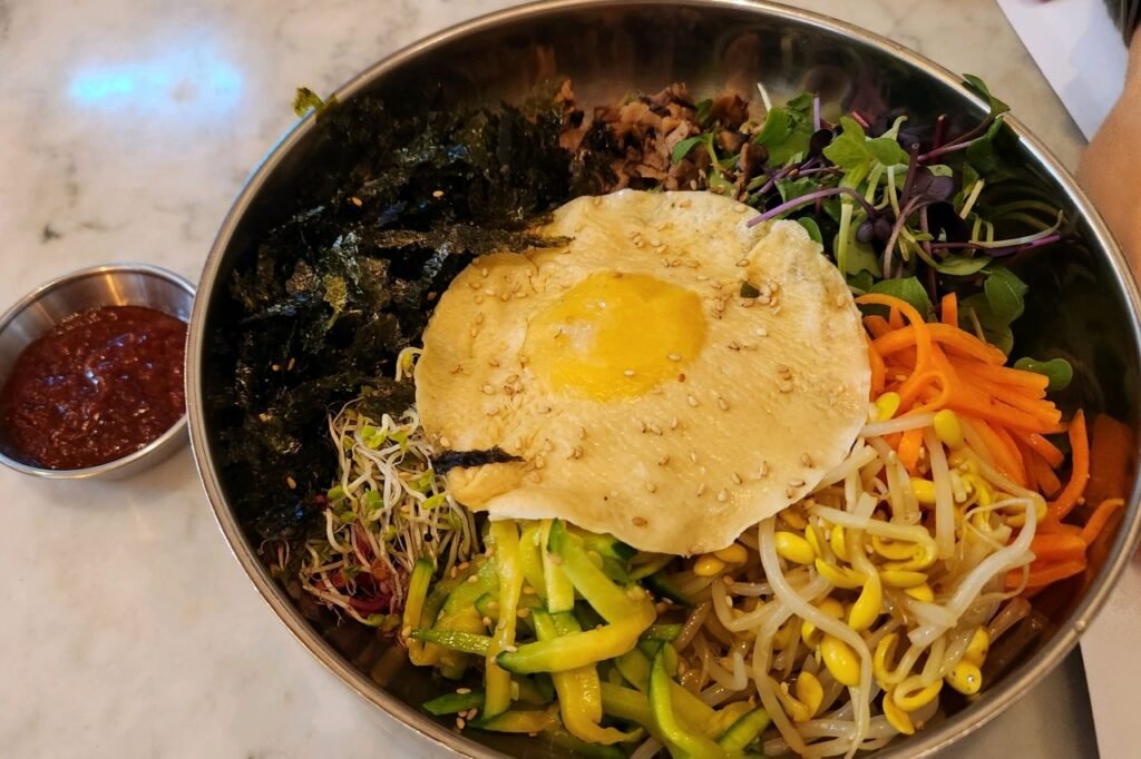 Vegan bibimbap at Vegan Insa near Ikseondong in Seoul