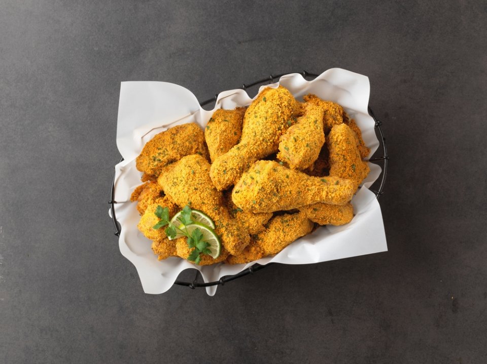 BHC Bburinkle fried chicken in Myeongdong, Seoul