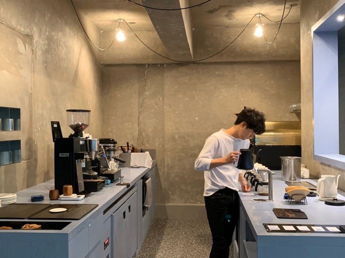 Coffee brewing bar at Brewing Ceremony in Seongsu, Seoul