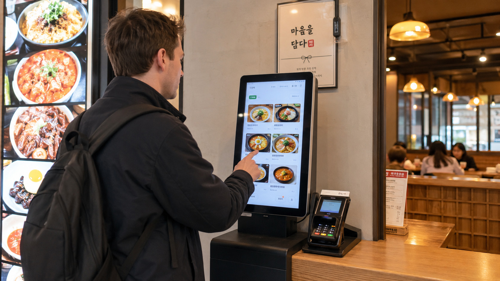How to order food in Korea using a restaurant kiosk
