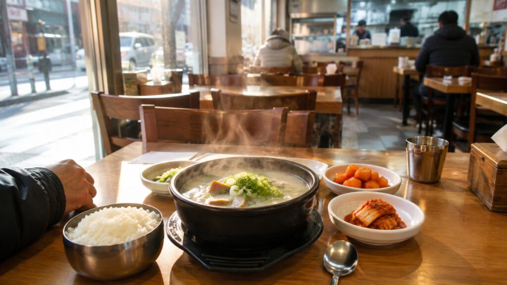 Best Korean breakfast in Seoul at a local restaurant