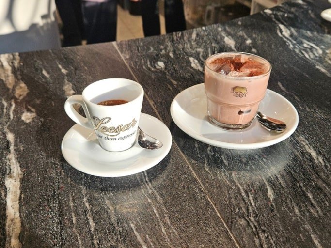 Espresso served at Leesar Coffee Seongsu in Seoul