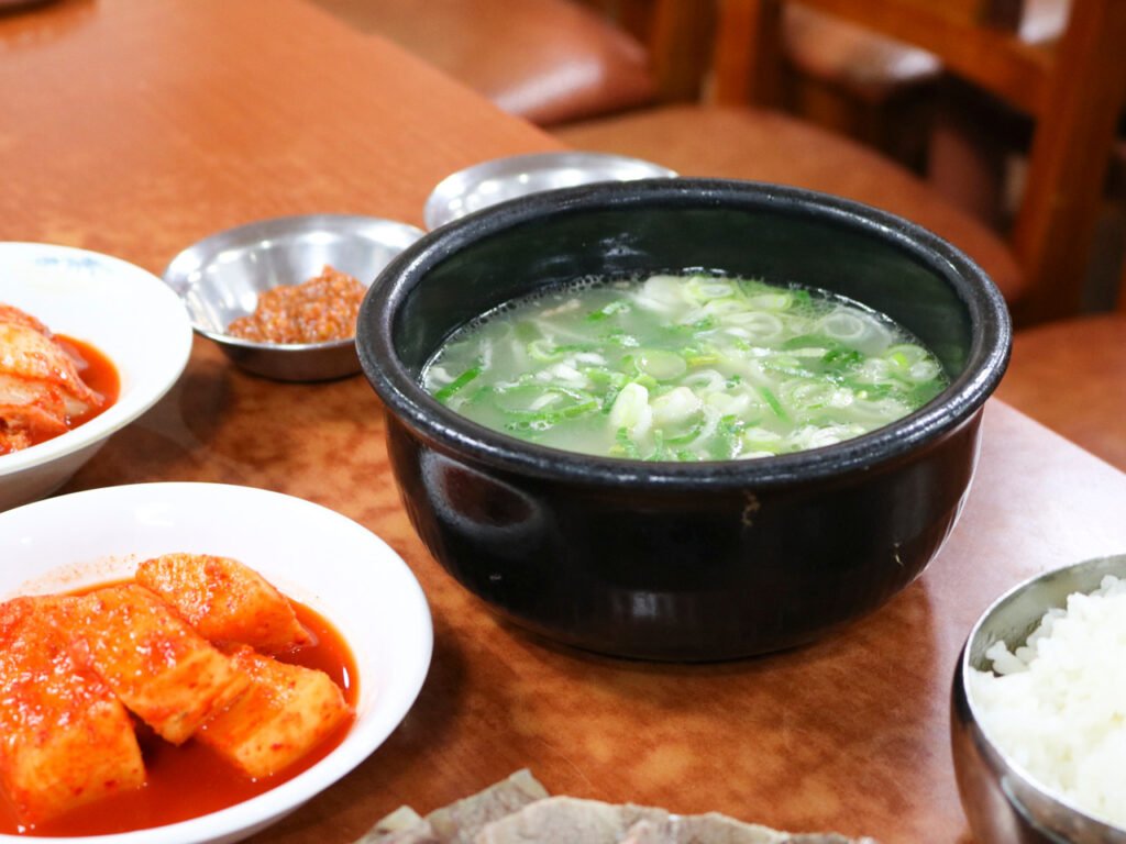 Seolleongtang beef soup at Miseongok in Myeongdong Seoul