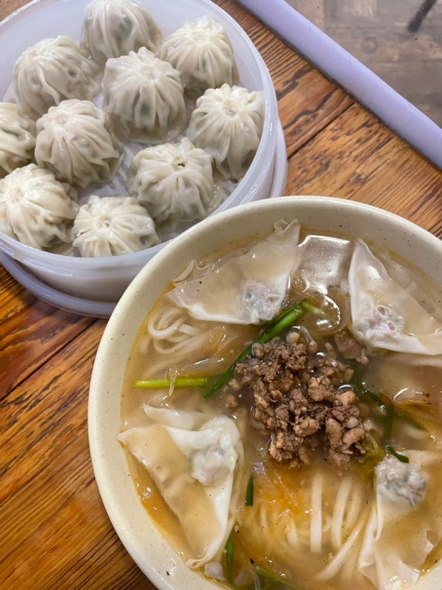 Kalguksu and mandu at Myeongdong Kyoja in Seoul