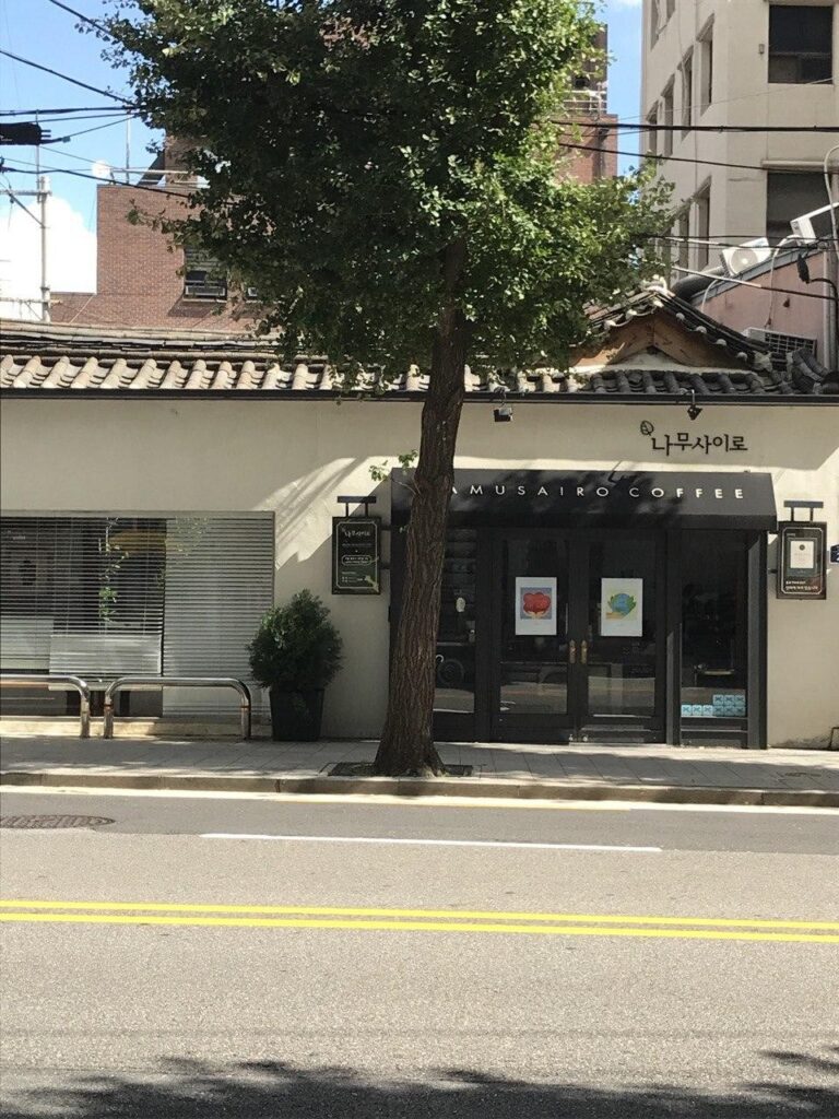 Hand-drip specialty coffee at Namusairo near Gyeongbokgung