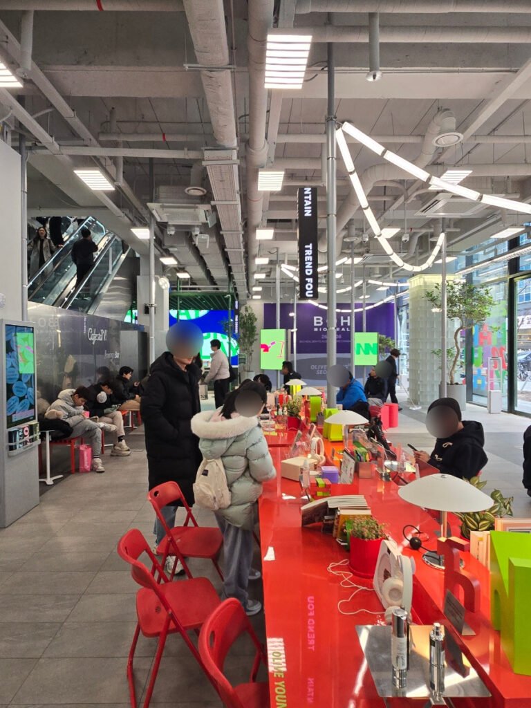Cafe and pop-up space at Scene in Seongsu, Seoul
