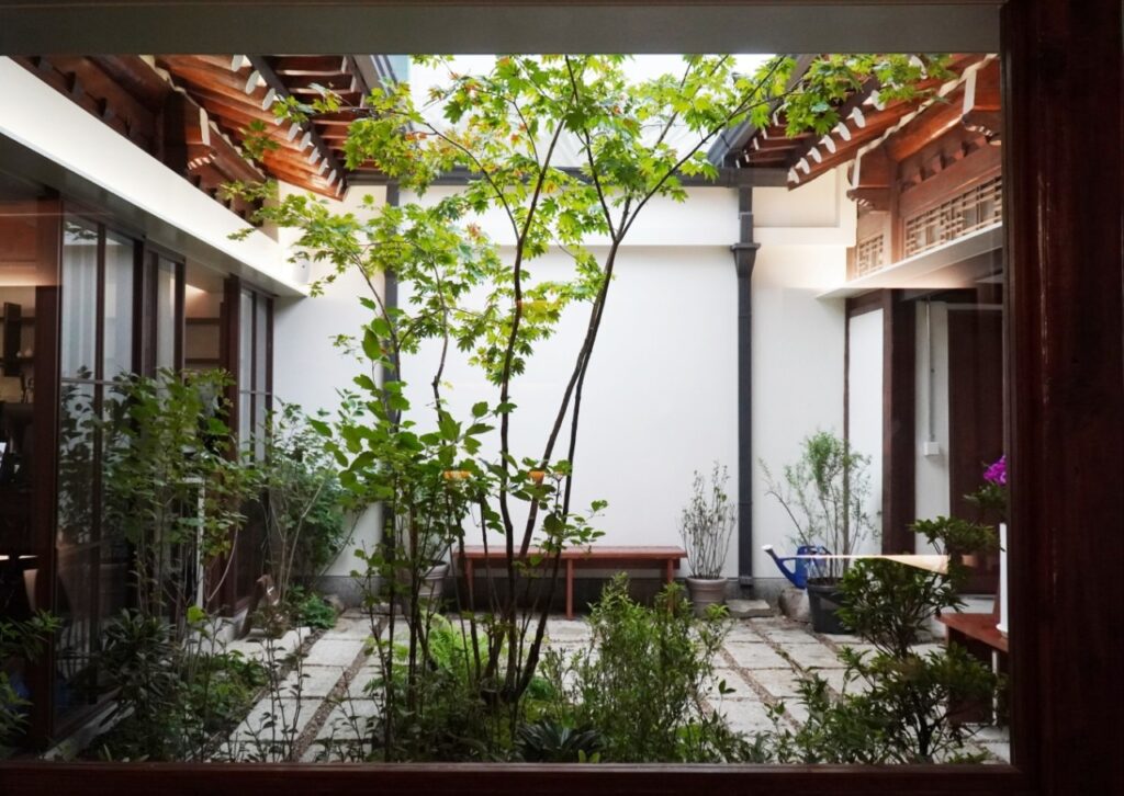 Traditional tea and Korean desserts at Seochon Dagwabang hanok cafe