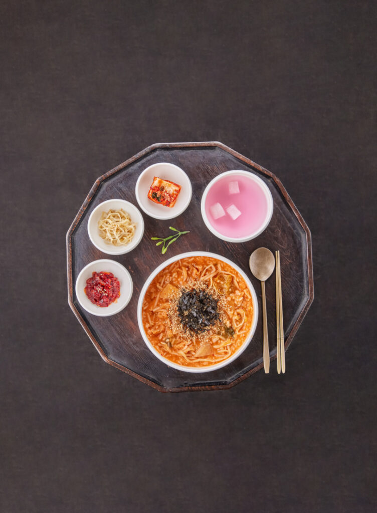 Korean porridge breakfast at Songjuk near Chungmuro Seoul