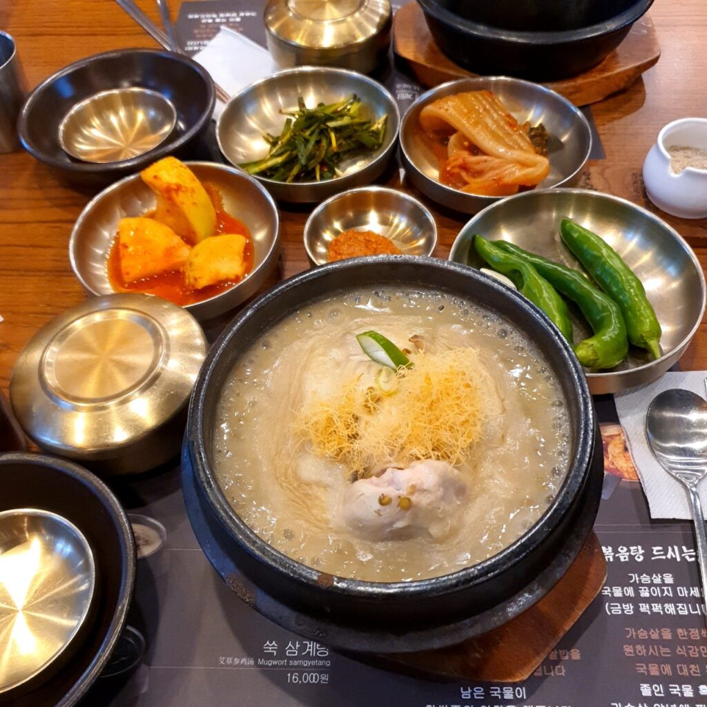 Pine nut samgyetang at 3rd Samgyetang in Seocho, Seoul