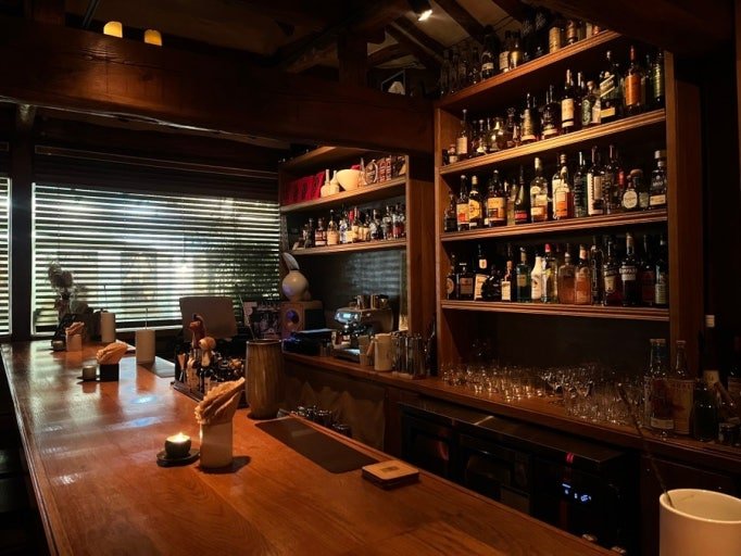 Korean-inspired cocktail at Bar Cham in a Seochon hanok
