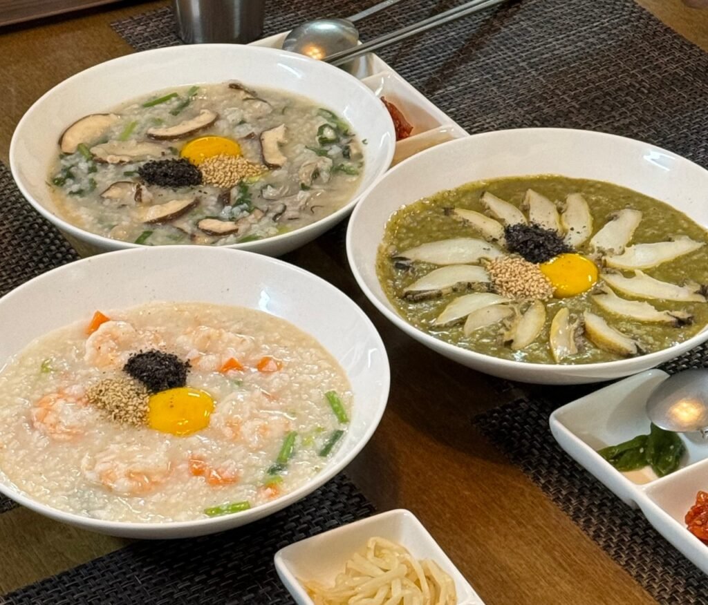Abalone porridge at Seowonjuk in Myeongdong Seoul
